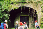Southern portal of Headstone tunnel, note unusual shape of archway - when was it rebuilt and why ?