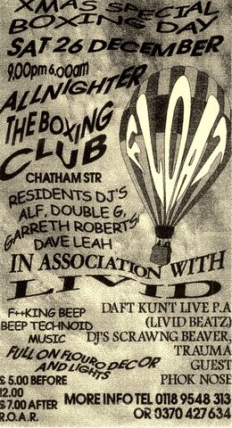 Float All Nighter, Boxing Club 1998-12-26